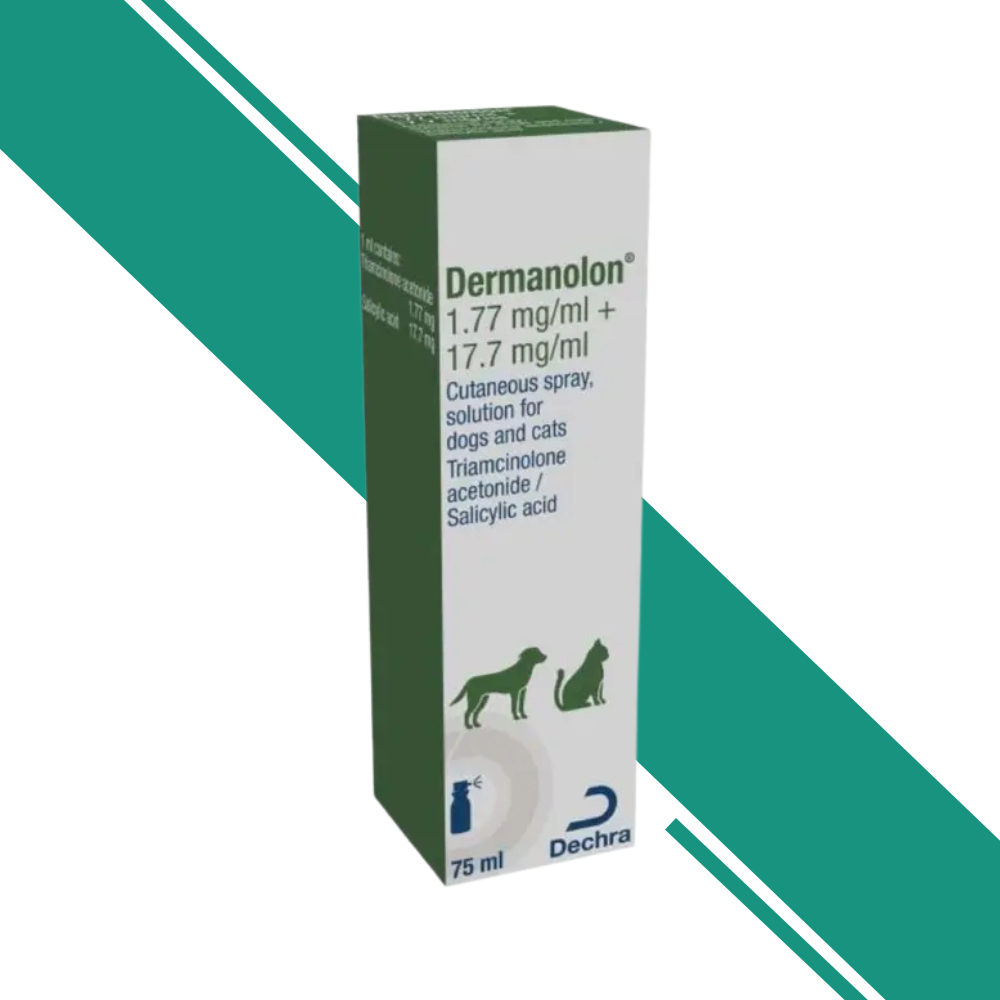 Dermanolon Spray, 75ml, for Dogs and Cats